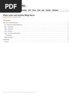 Wiper Motor and Arduino Mega Servo