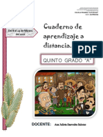 Cuaderno de Aprendizaje 8-19 de Febrero QUINTO A