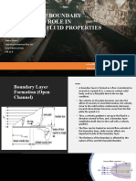 Formation of Boundary Layer and Its Role in Determining Fluid Properties