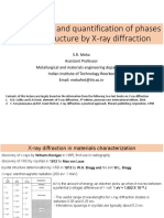 Identification and quantification of phases using X-ray diffraction