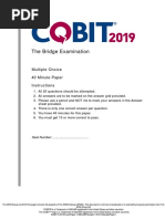 COBIT 2019 Bridge Sample Paper