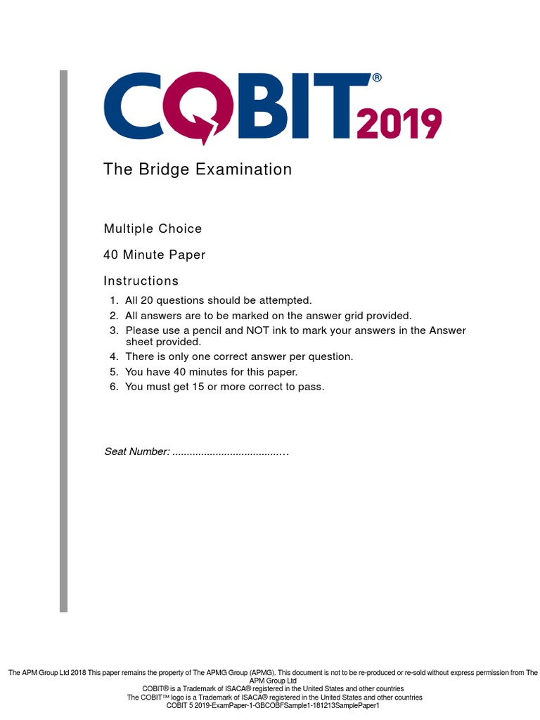 COBIT-2019 Prüfungs