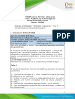 Guia de actividades y Rúbrica de evaluación - Unidad 1 Fase 1 - Conocer la estructura de la célula vegetal