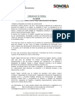 02-02-21 Invita Salud Sonora A Curso Virtual Sobre Donación de Órganos