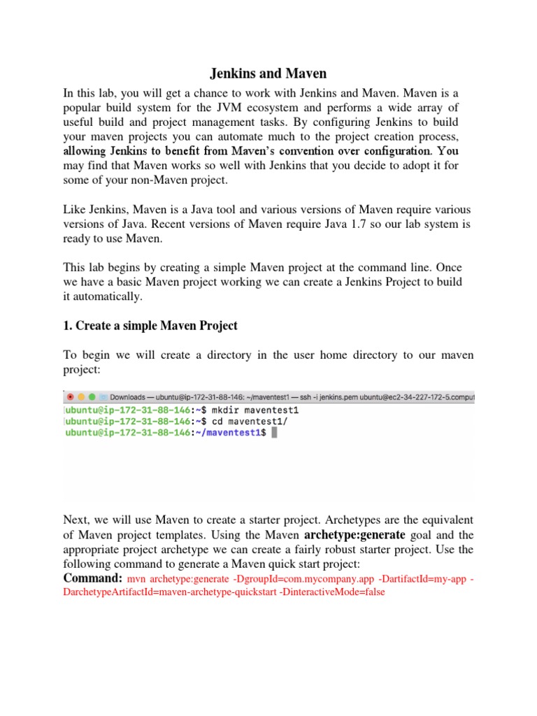 Configuring Jenkins with Maven Projects | PDF | Software | Software ...
