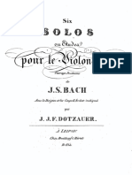 6 Estudios Para Violoncello J.S Bach
