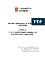 Costes Directos e Indirectos Por Accidente Laboral