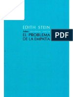 El Problema de La Empatia Edith Stein