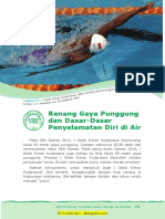 Renang Gaya Punggung Dan Dasar-Dasar Penyelamatan Diri Di Air