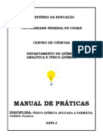 Manual de Práticas de Físico-Química Aplicada à Farmácia