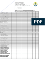 8 Blissful Grading Sheet