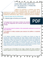 Indicaciones Caja Matemática. Carmen García Ibarra