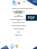 Objetivo y Metodo de La Ciencia Economica