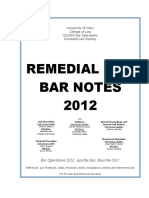 Remedial Law Bar Notes 2012