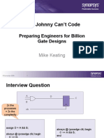 Why Johnny Can't Code: Preparing Engineers For Billion Gate Designs