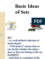 The Basic Ideas of Sets