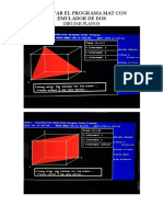 Ejecutar El Programa Mat Con Emulador de Dos: Dibujar Planos