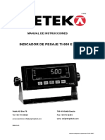 Instruction Manual Weighing Indicator Ti-500 E.en - Es