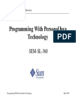 SL360 - Programming With PersonalJava Technology - Oh - 0599