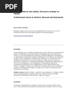 El estrés laboral del médico