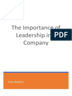 The Importance of Leadership in A Company
