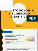 La Metodología y El Método Científico