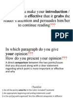 How Can You Make Your Introduction / Reader's Attention and Persuades Him/her To Continue Reading
