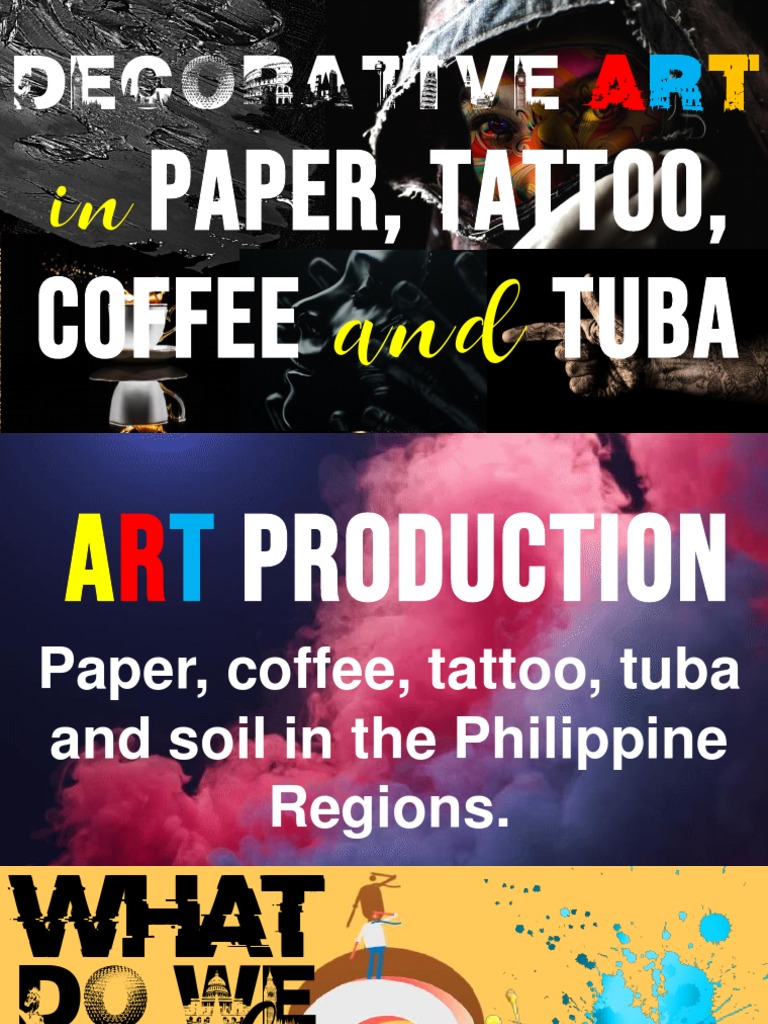 Decorative Paper, TATTOO, Coffee Tuba PDF Paintings Arts (General)