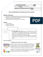 Propiedades de la materia: masa, peso y volumen