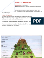 El Relieve y La Temperatura