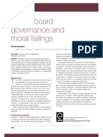 Enron, Board Governance and Moral Failing