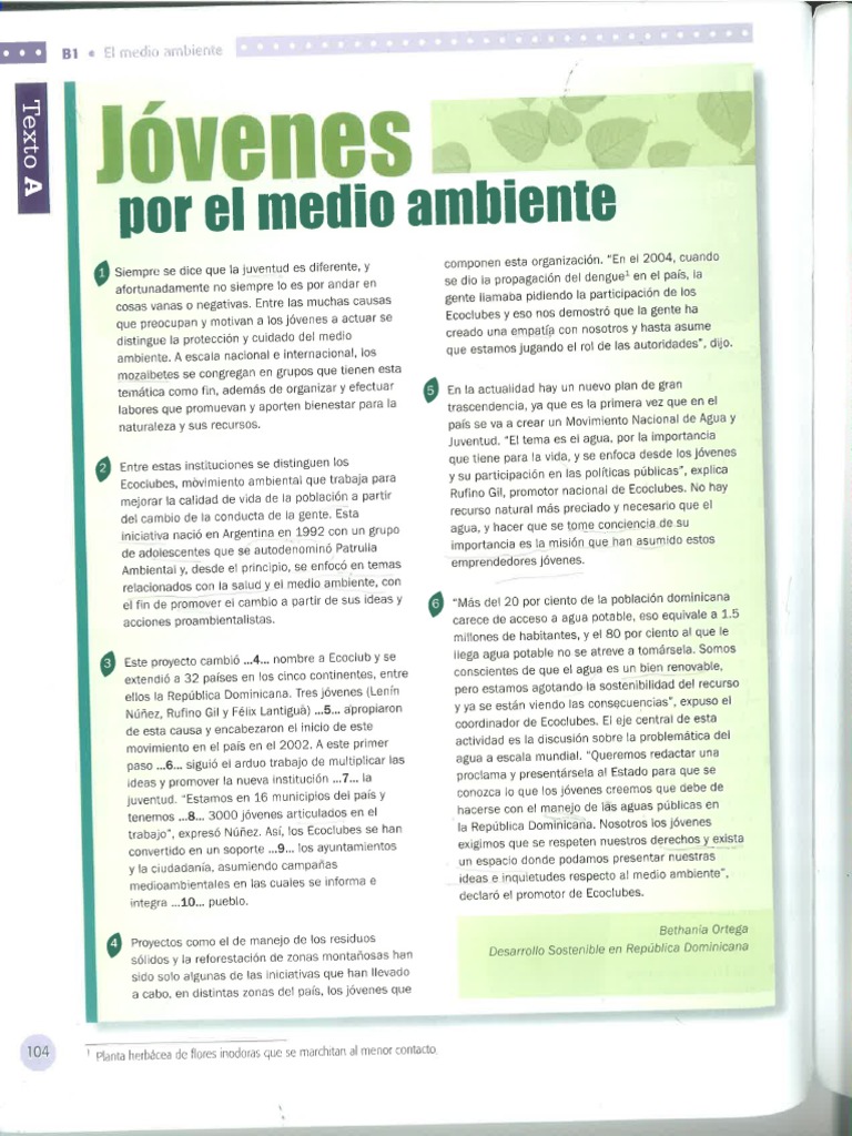 Prueba 2 - Jóvenes Por El Medio Ambiente | PDF