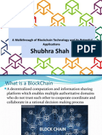 Shubhra Shah: A Walkthrough of Blockchain Technology and Its Potential Applications