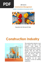 Construction Industry and Project Players