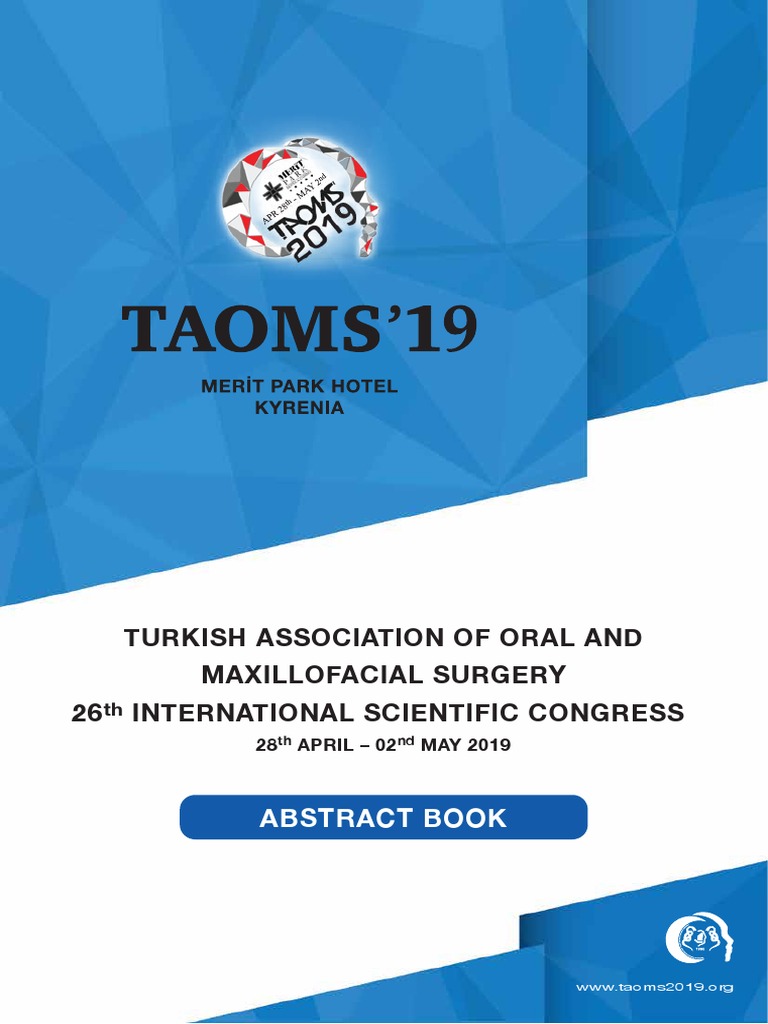 taoms 2019 abstract book oral and maxillofacial surgery dentistry