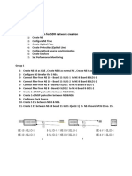 Basic Steps Introduction For SDH Network Creation