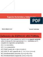 Espacios Vectoriales y Subespacios