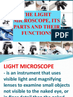 The Light Microscope, Its Parts and Their Functions