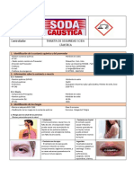 Tarjeta de Seguridad Soda Caustica