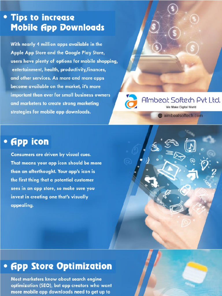 Tips To Increase Mobile App Downloads | PDF
