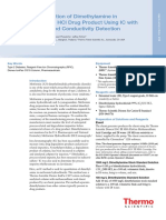 Determination of Dimethylamine in Metformin HCL Drug Product Using Ic With Suppressed Conductivity Detection