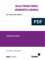 Gabini Potenciales Predictores Del Rendimiento Laboral