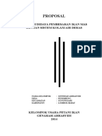 Proposal Usaha Budidaya Pembesaran Ikan