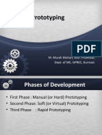 Rapid Prototyping: M. Murali Mohan, Asst. Professor, Dept. of ME, GPREC, Kurnool