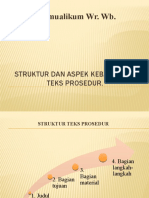 Struktur Dan Aspek Kebahasaan Teks Prosedur