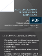 FILOSOFI, LINGKUP DAN PRINSIP ASUHAN KEHAMILAN - Pertemuan Pertama