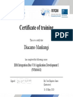 IBM Certificate Pyxis WM666G-DM