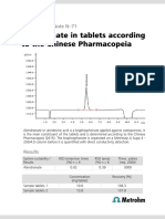 Alendronate in Tablets According To The Chinese Pharmacopeia