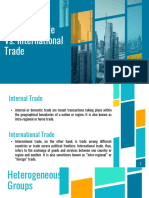 Internal Trade(Korea) Vs. International Trade