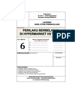 Perilaku Berbelanja Di Hypermarket Vs Yogya: Laporan Hasil Studi Pendahuluan